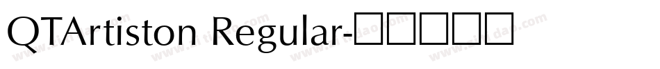 QTArtiston Regular字体转换